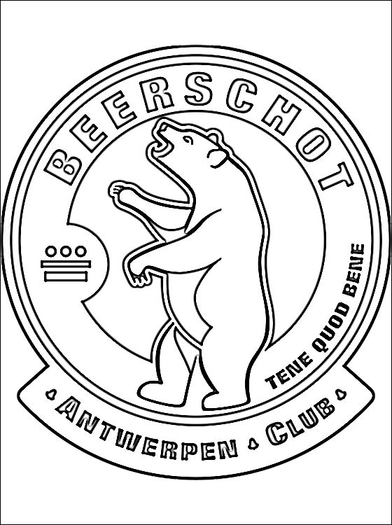 560x750 Emblem Of Beerschot Ac Coloring Page Coloring Pages
