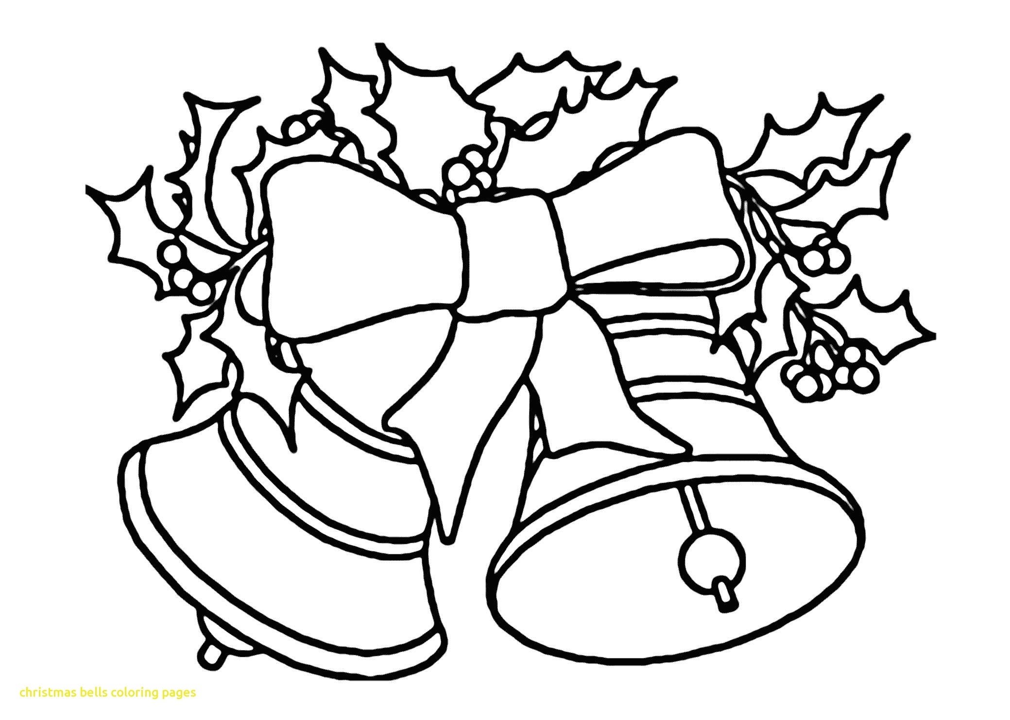 2079x1483 Christmas Bell Coloring Pages Collection Coloring For Kids 2018