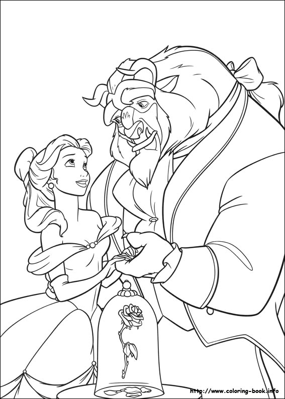 567x794 Beauty And The Beast Coloring Pages On Coloring