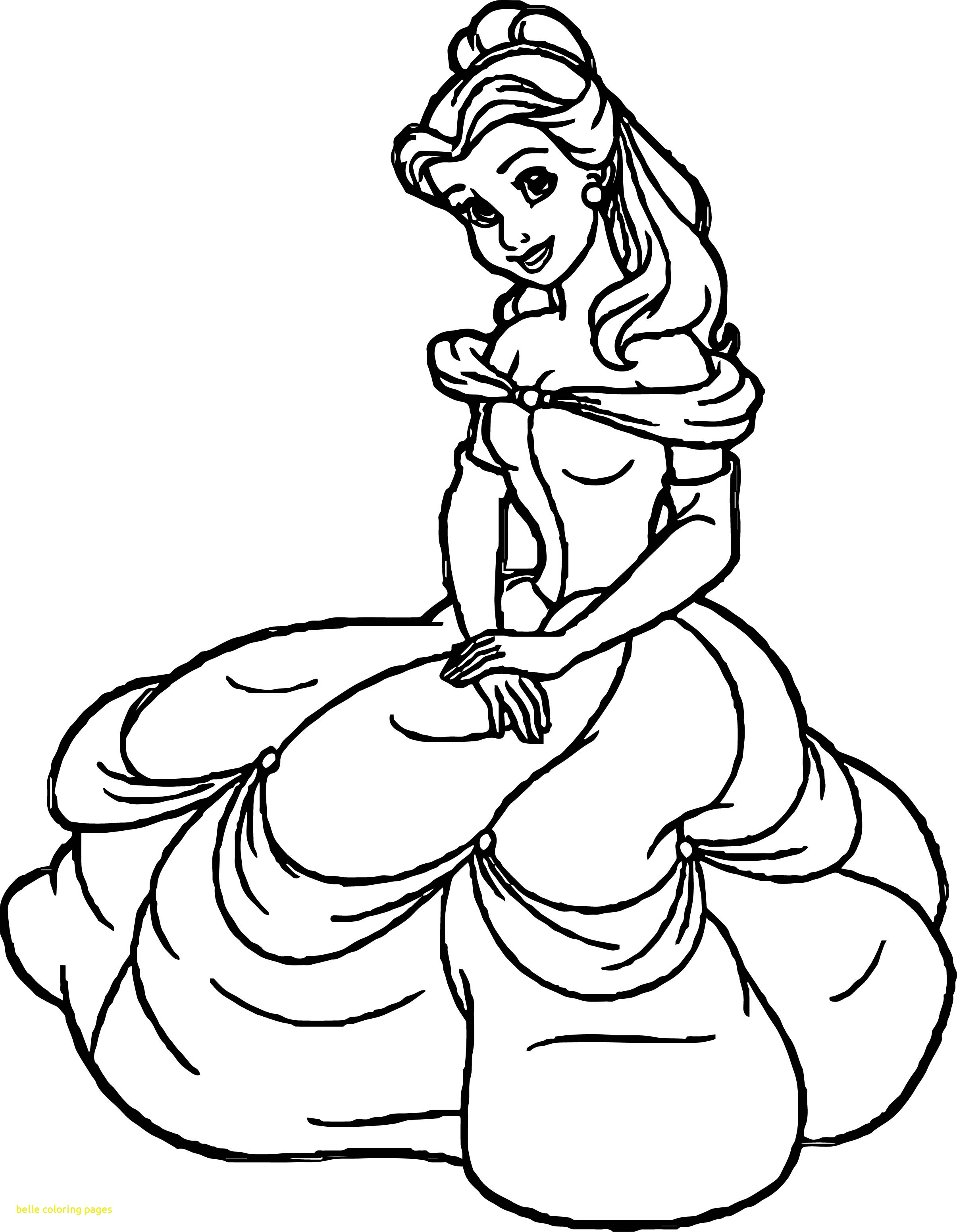 2411x3101 Belle Coloring Page