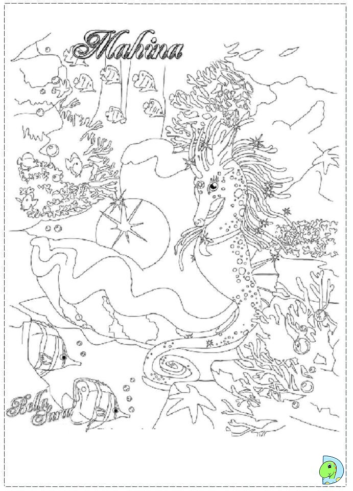691x960 Bella Sara Coloring Page