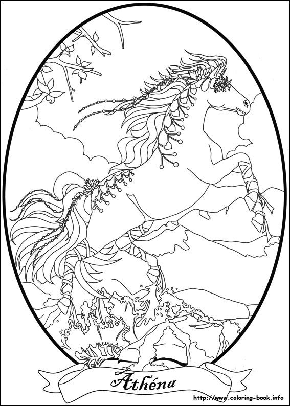 567x794 Bella Sara Coloring Picture My Coloring Book Adult