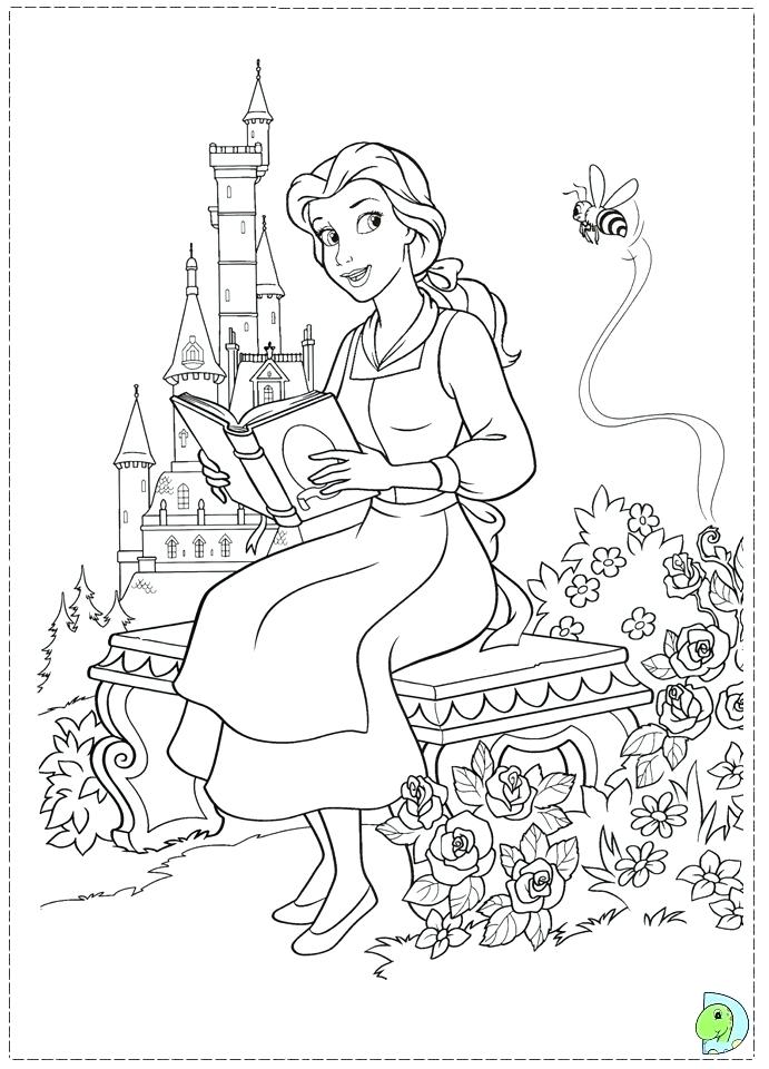 691x960 Beauty And The Beast Coloring Page Beauty And The Beast Coloring