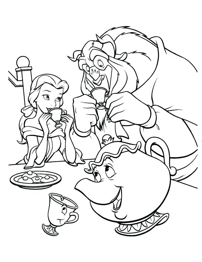 687x889 Gaston Coloring Pages Download By Belle And Gaston Coloring Pages