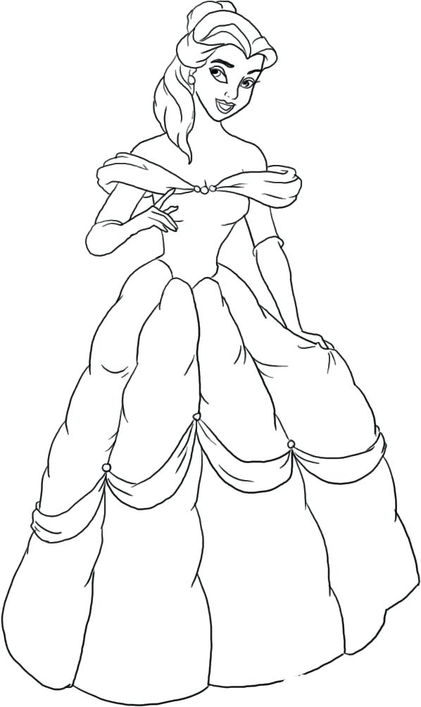 598x1003 Luxury Belle Coloring Pages And Free Belle Coloring Pages