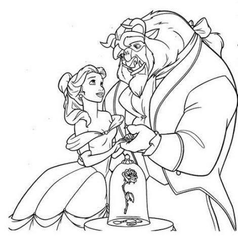 470x485 Disney Princess Belle Coloring Pages Backgrounds Coloring Disney