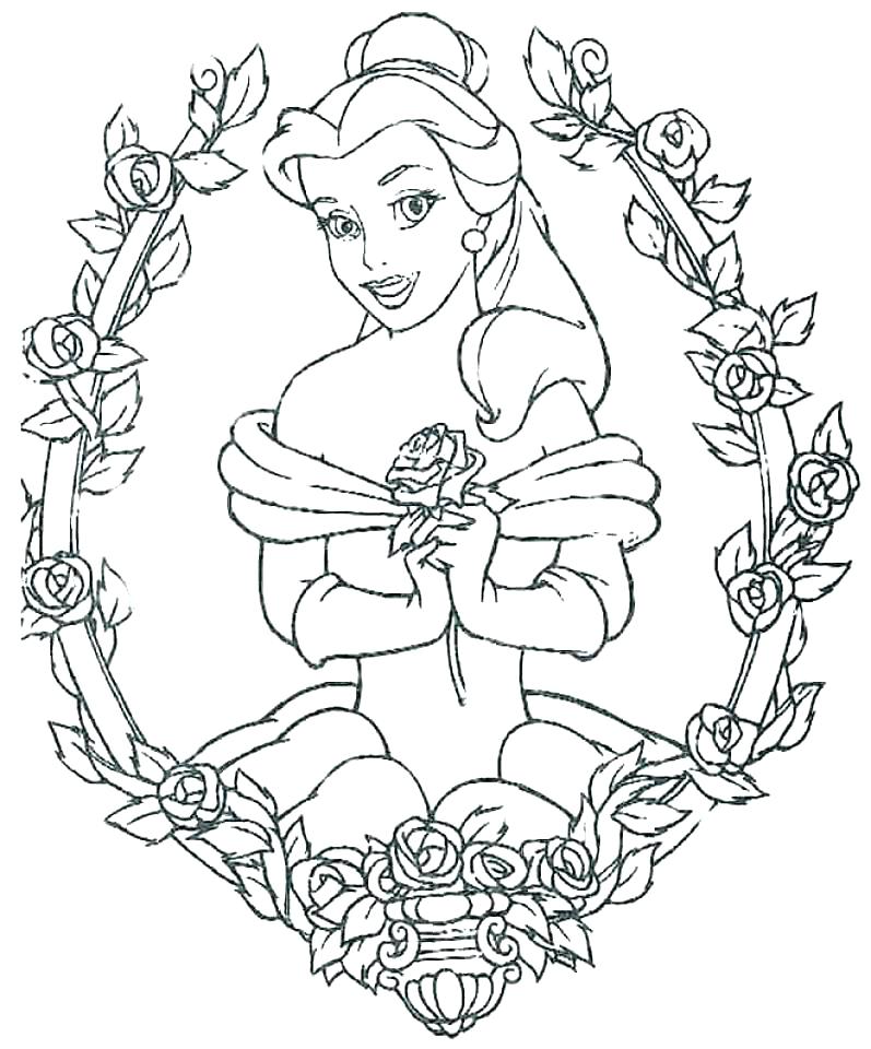 797x960 Belle Coloring Sheets Princess Belle Coloring Pages Belle Coloring