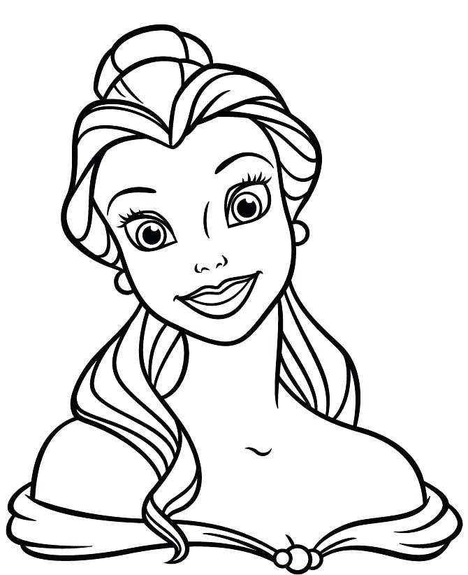 670x822 Belle Princess Coloring Pages Belle Princess Coloring Pages Disney