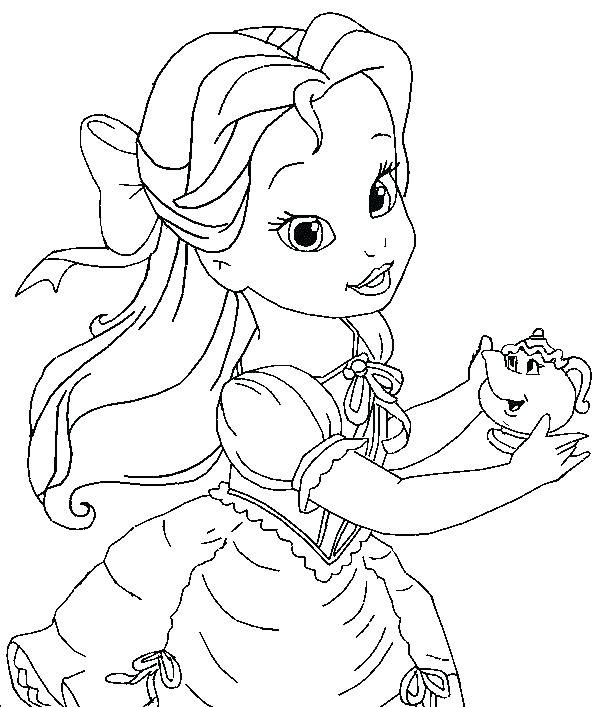 610x707 Disney Princess Coloring Pages Free To Print Princess Belle E
