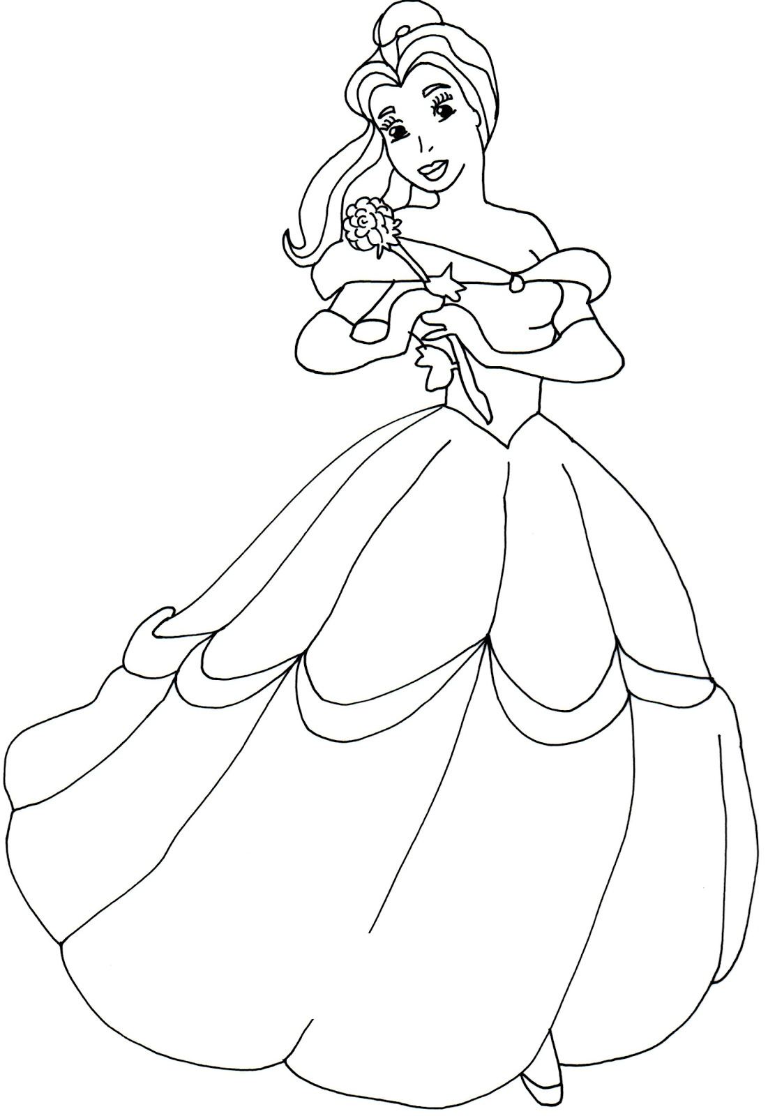 1101x1600 Fundamentals Belle Coloring Page Simple Pages