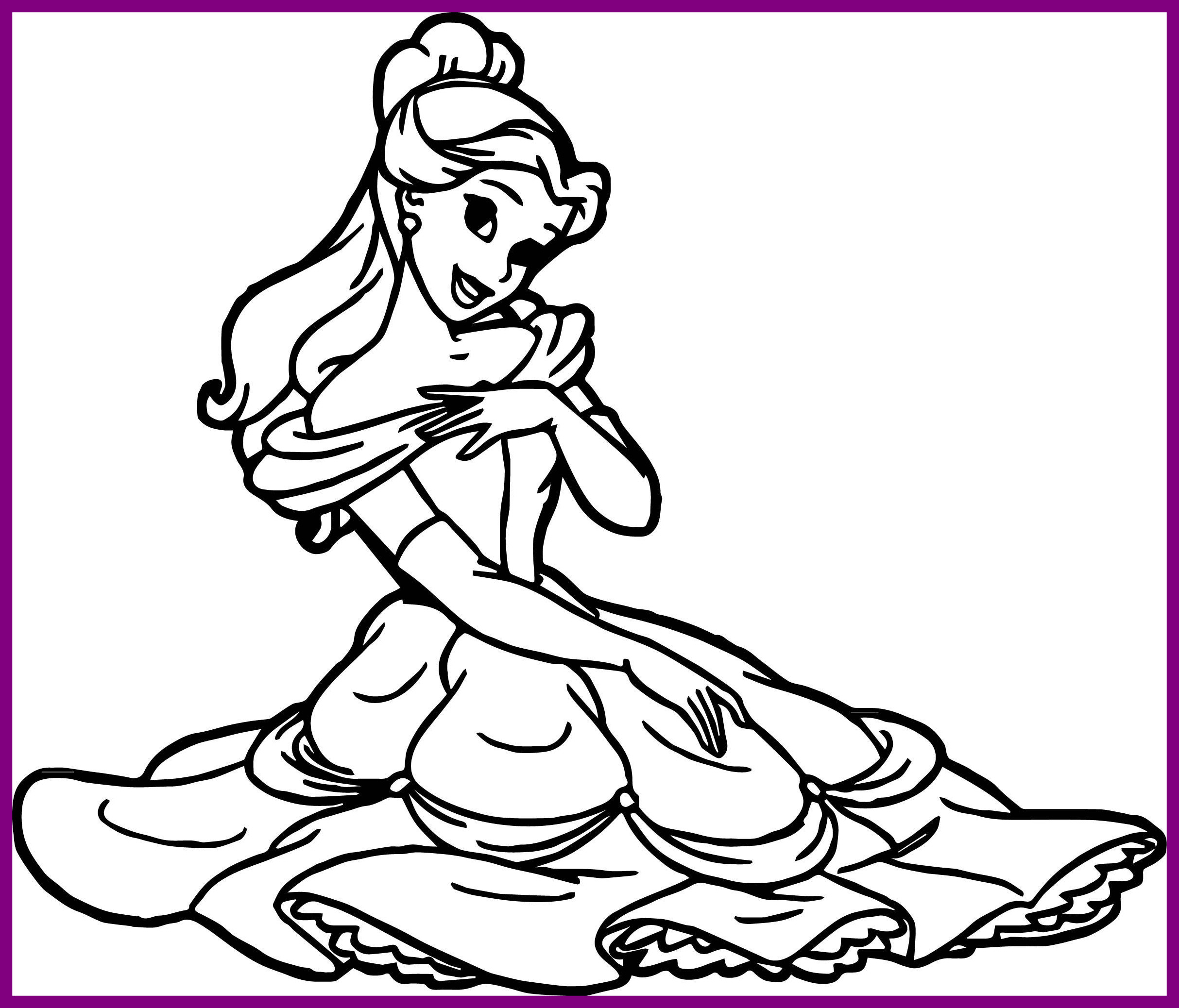 Belle Disney Princess Coloring Pages