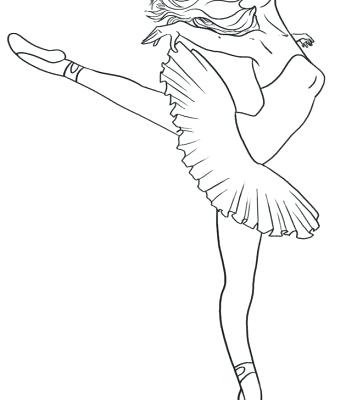 357x400 Ballet Dancer Coloring Pages With Ballet Dancer Coloring Pages