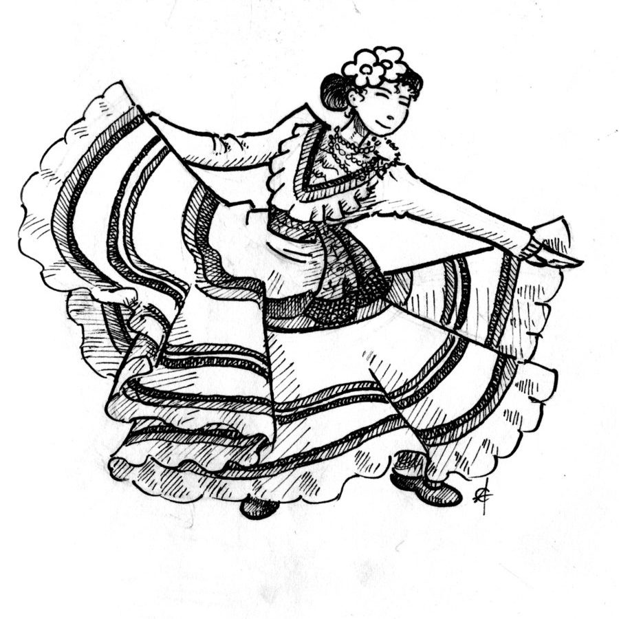 900x900 Coloring For Kids Impressive Spanish Dancing Page Pages Adults