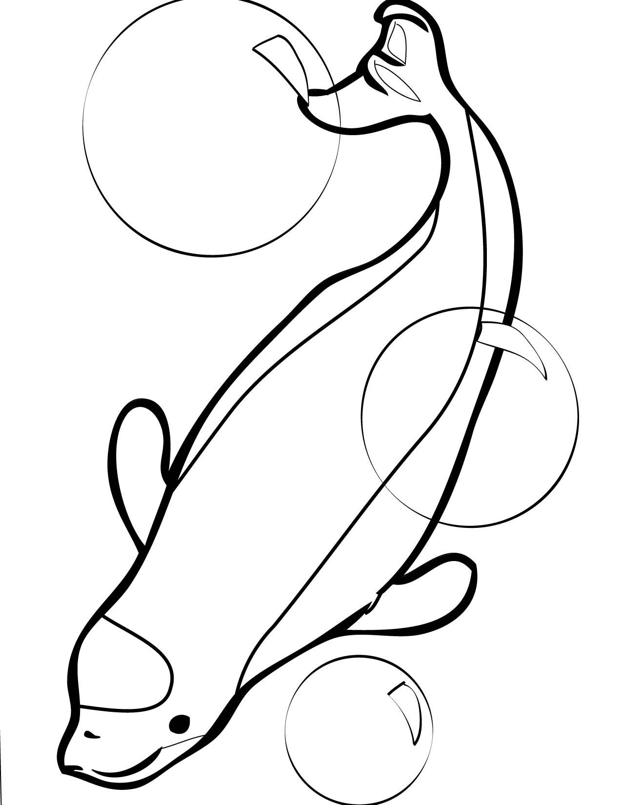 1275x1650 Beluga Whale Coloring Page