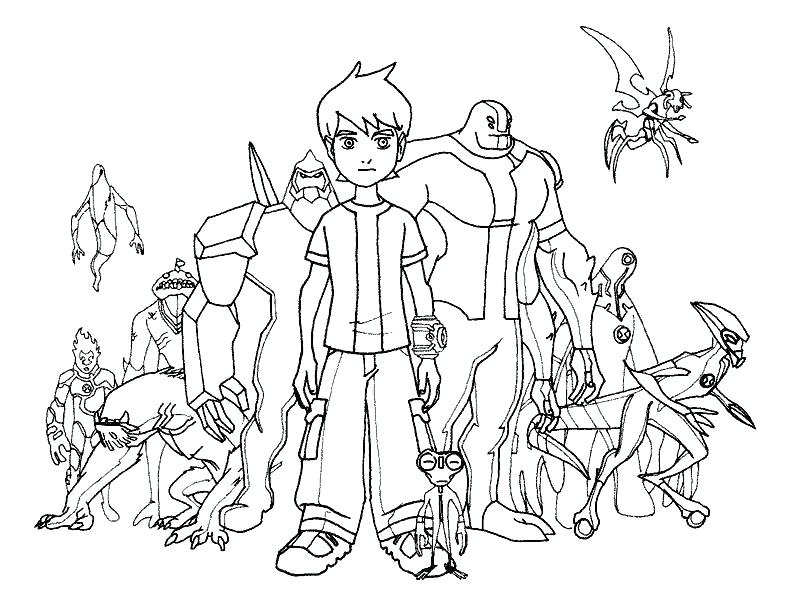 800x589 Ben 10 Colouring Games Or Ten Coloring Pages Coloring Pages
