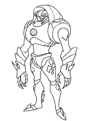 339x480 Ben 10 Colouring Games Together With Water Hazard Coloring Page