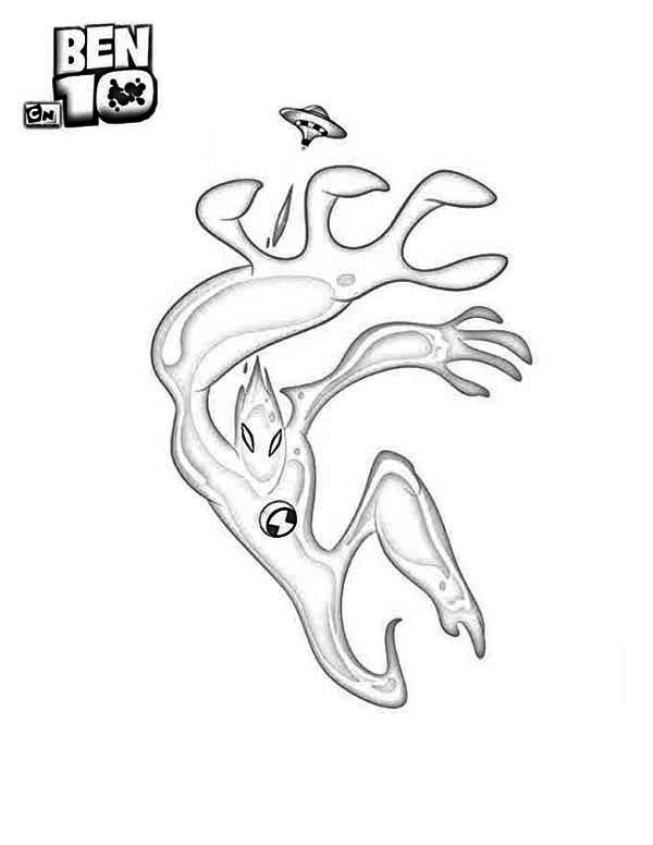 600x776 Goop From Ben 10 Alien Force Coloring Page