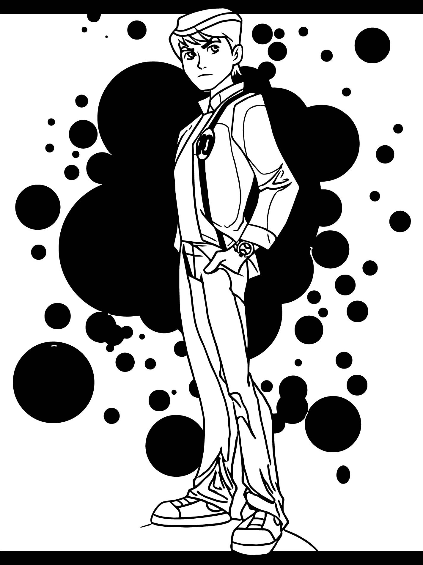 1423x1901 How To Draw Ben 10 How To Draw Ben 10 Alien Force Coloring Page