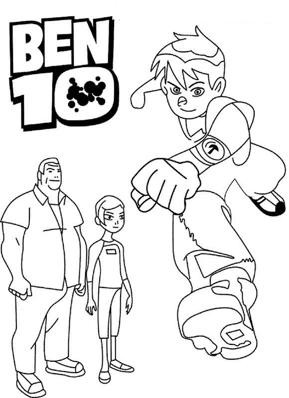 580x800 Cartoon Coloring Pages Printable Ben 10 Cartoon Coloring Pages