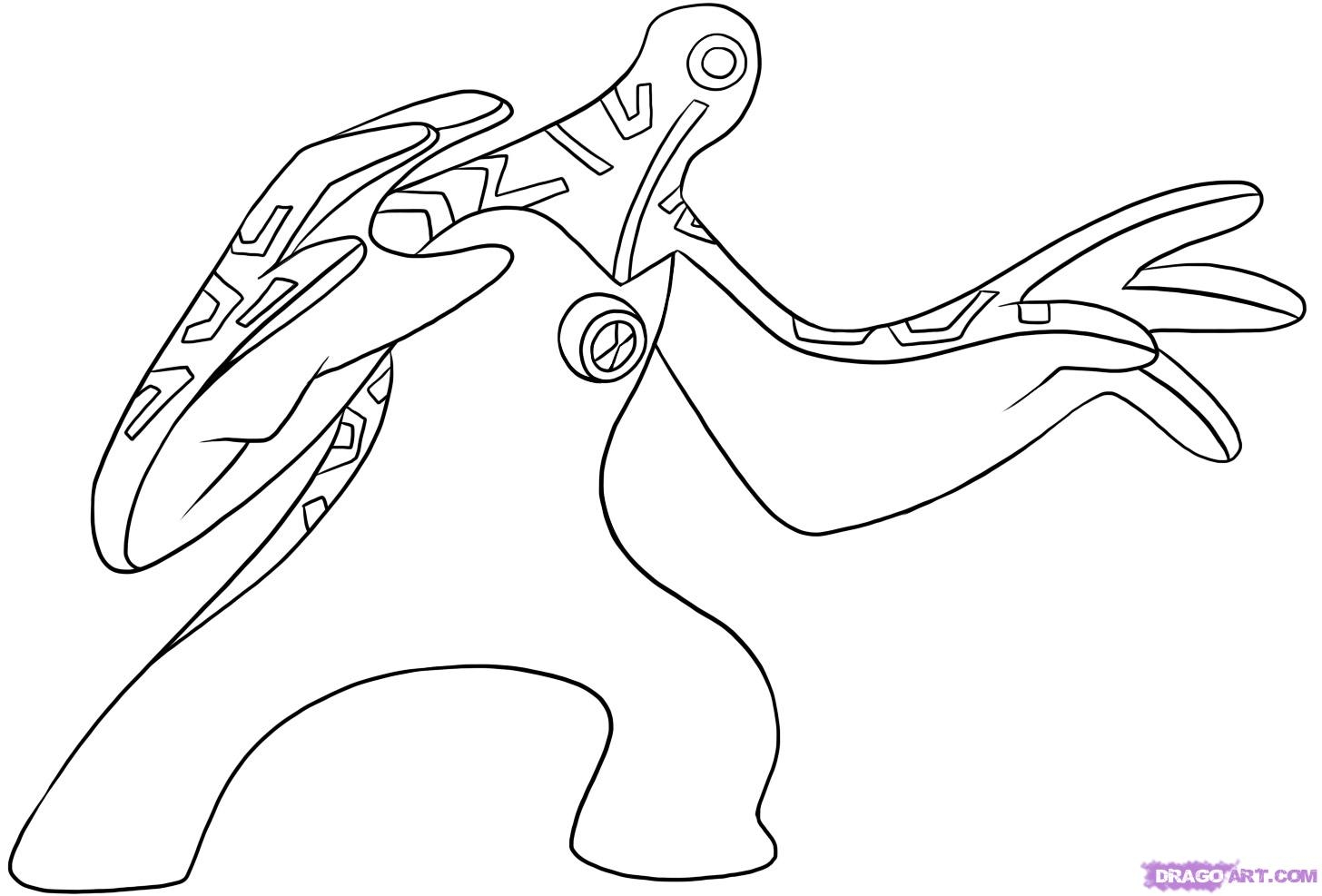 1456x987 Printable How To Draw Upgrade Step By Step Ben 10 Characters