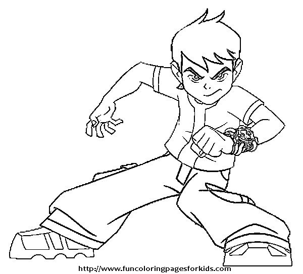 600x543 Ben 10 Coloring Pages