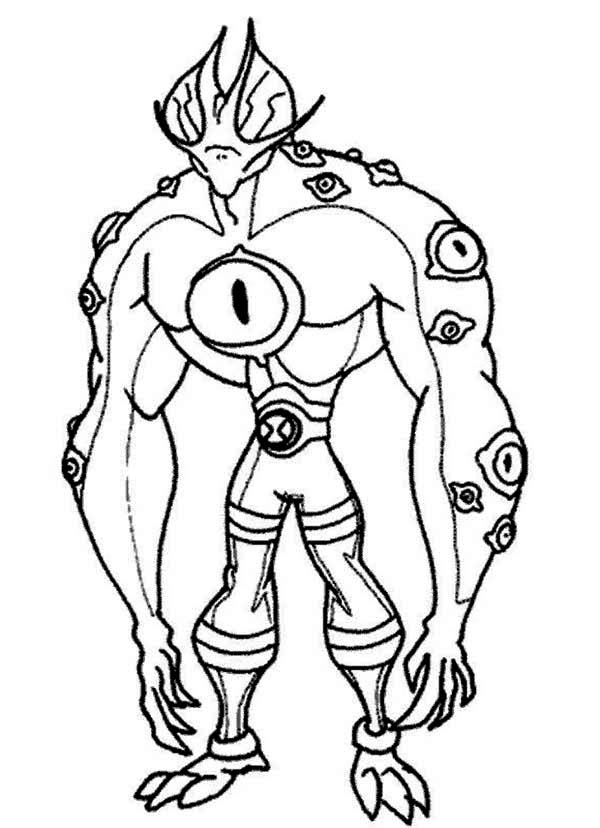 600x828 Ben Omniverse Colouring Pages