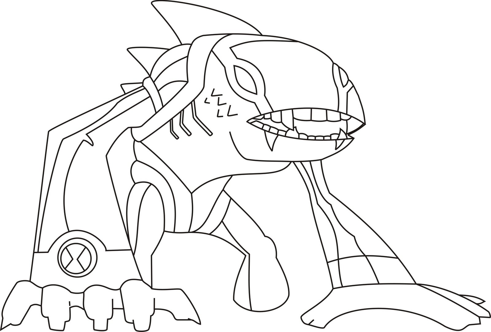 1600x1083 Ben Ten Coloring Pages For Boys Print For Free, Ben 10 Omniverse