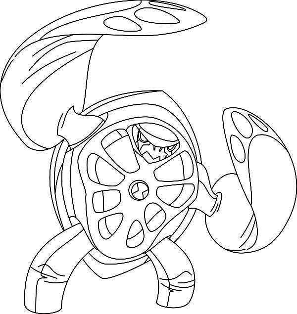 600x635 Ben 10 Ultimate Alien Coloring Pages 9 Coloringpagehub