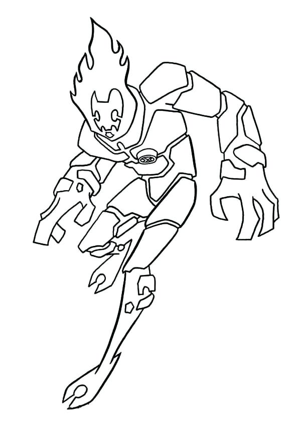 600x849 Ben 10 Colouring Book As Well As Coloring Pages Free Online