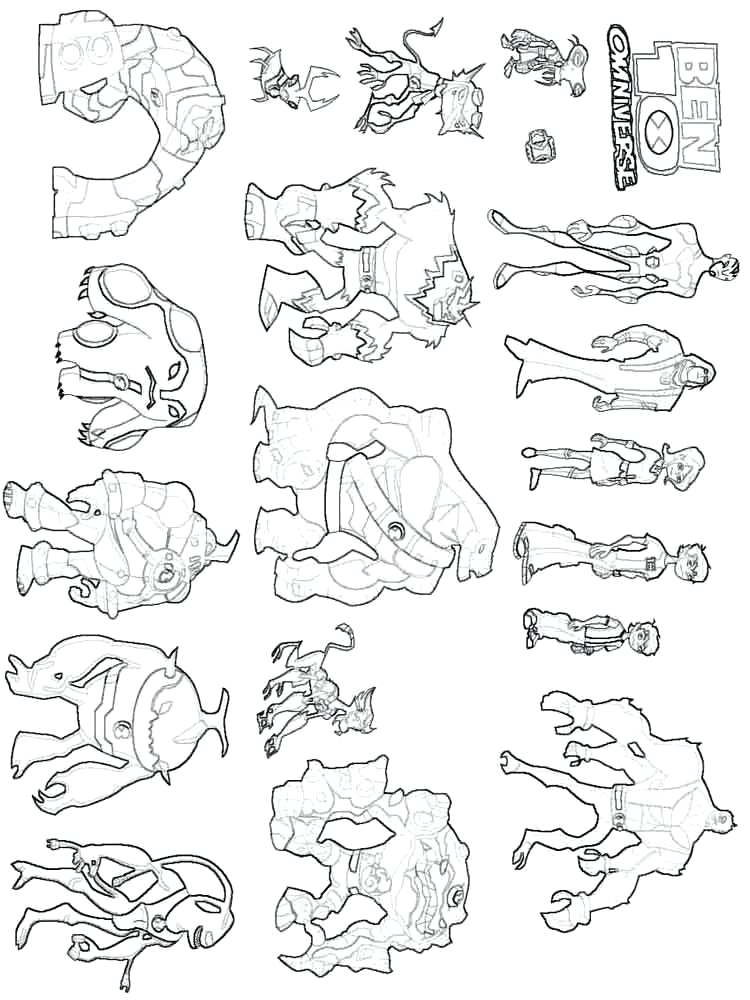 750x1000 Ben 10 Coloring Pages Printable Pictures To Print And Color Last