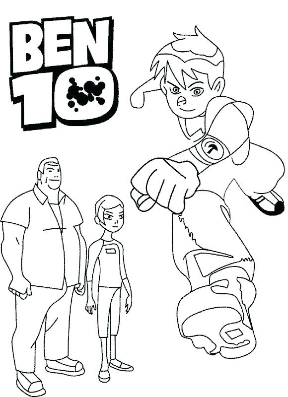 580x800 Ben 10 Coloring Pages To Print