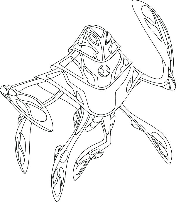 600x686 Ben 10 Omniverse Coloring Pages Coloring Pages Ben 10 Ultimate