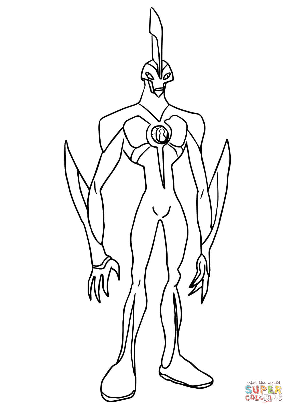 1131x1600 Amazing Of Simple Ben 10 Ultimate Alien Coloring Pages Lu