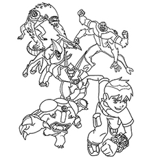 230x230 Ben 10 Coloring Pages 20 Free Printable For Little Ones