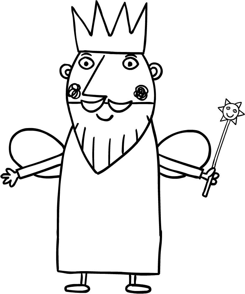 815x978 Drawing King Thistle Holly's Father (Ben And Holly's Little