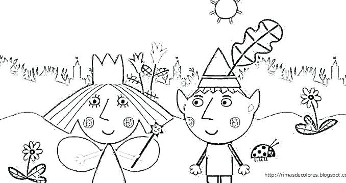 678x359 Ben Holly Coloring Pages Holly Pictures To Print