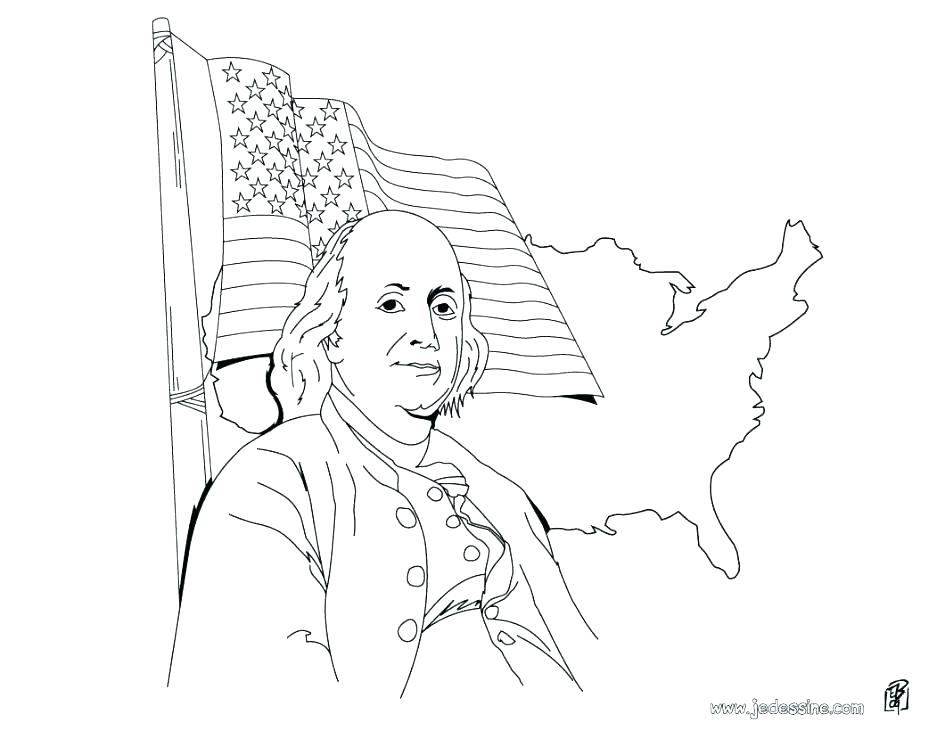 945x731 Benjamin Franklin Coloring Pages