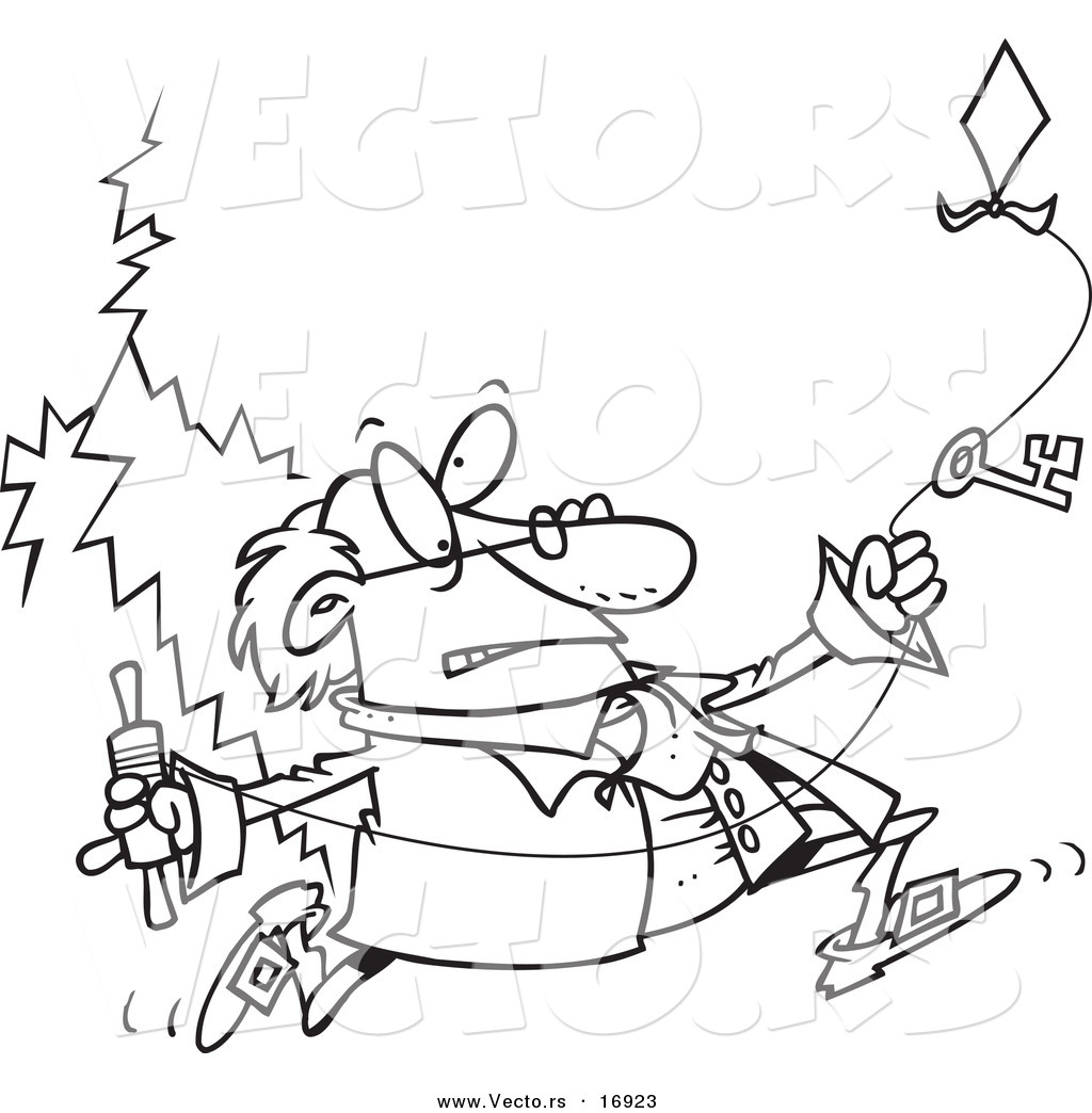 1024x1044 Ben Franklin Coloring Page