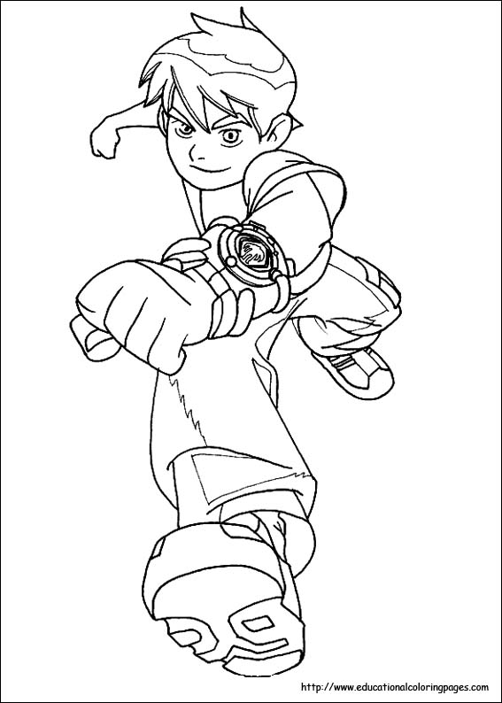 567x794 Ben 10 Coloring Pages Free For Kids