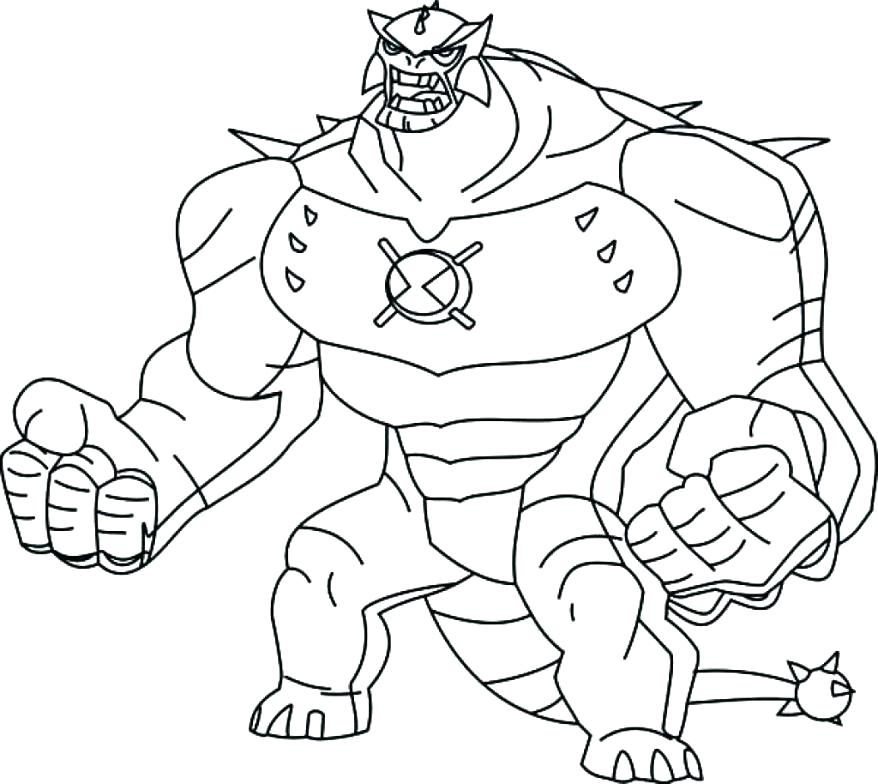 878x784 Ben 10 Omniverse Coloring Pages From Coloring Page Ben 10