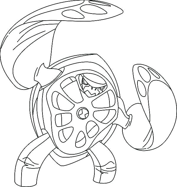 600x635 Ben 10 Omniverse Aliens Coloring Pages Ben 10 Coloring Pages