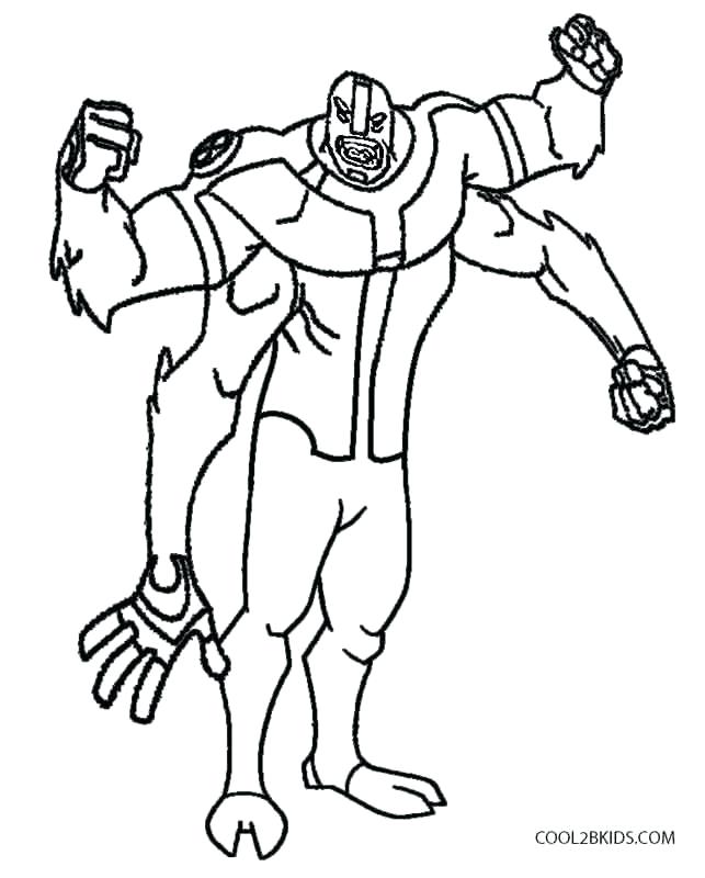 643x800 Ben 10 Omniverse Coloring Pages