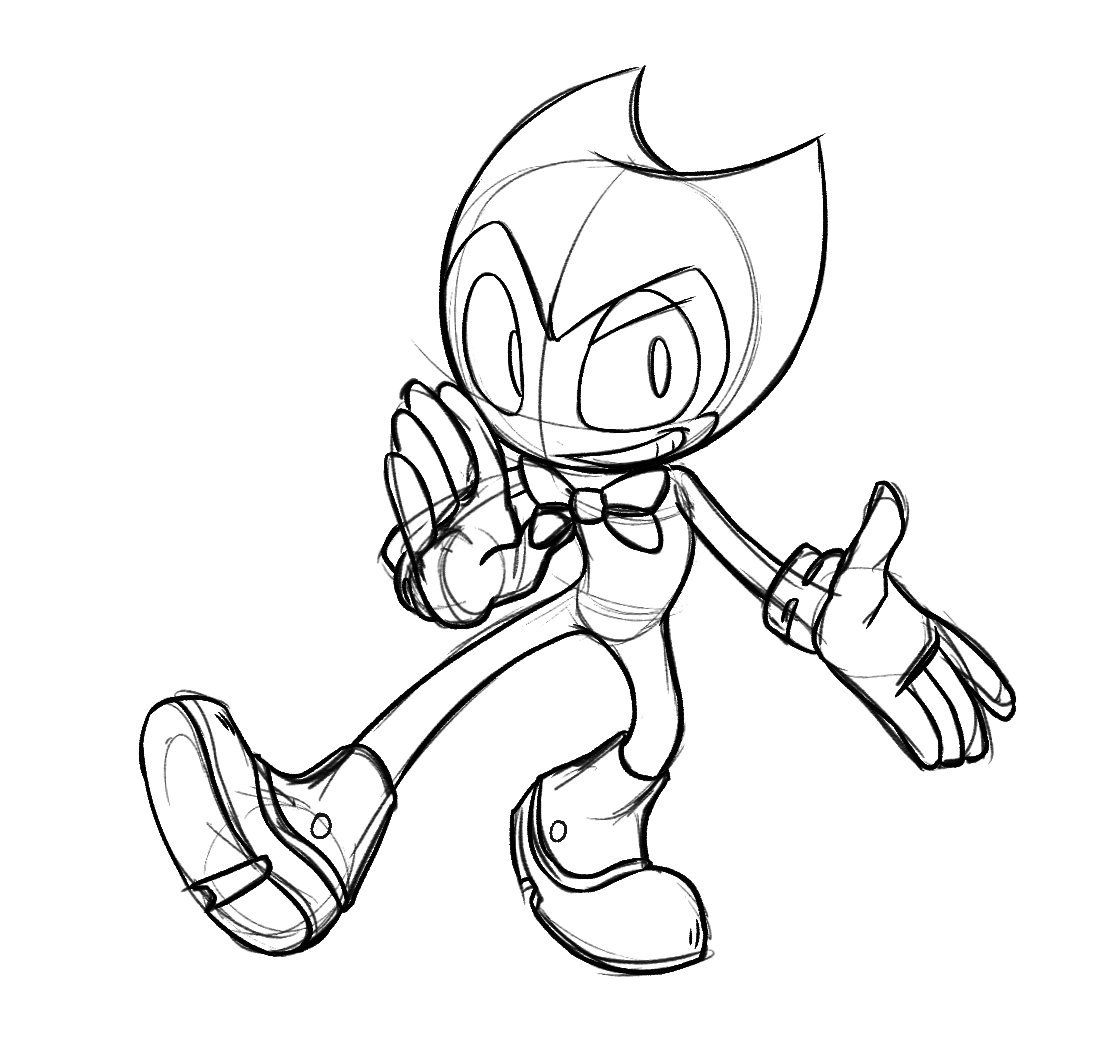 1116x1054 Improved Bendy Coloring Pages 7586