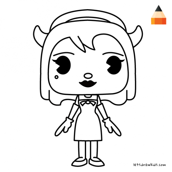 582x582 Printable Bendy And Ink Machine Coloring Pages Bendy And