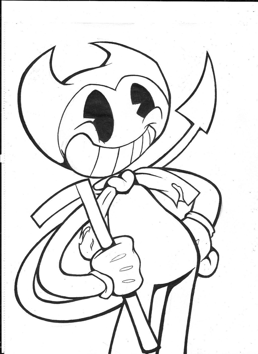 1024x1408 Startling Bendy And The Ink Machine Coloring Pages Printable Fresh