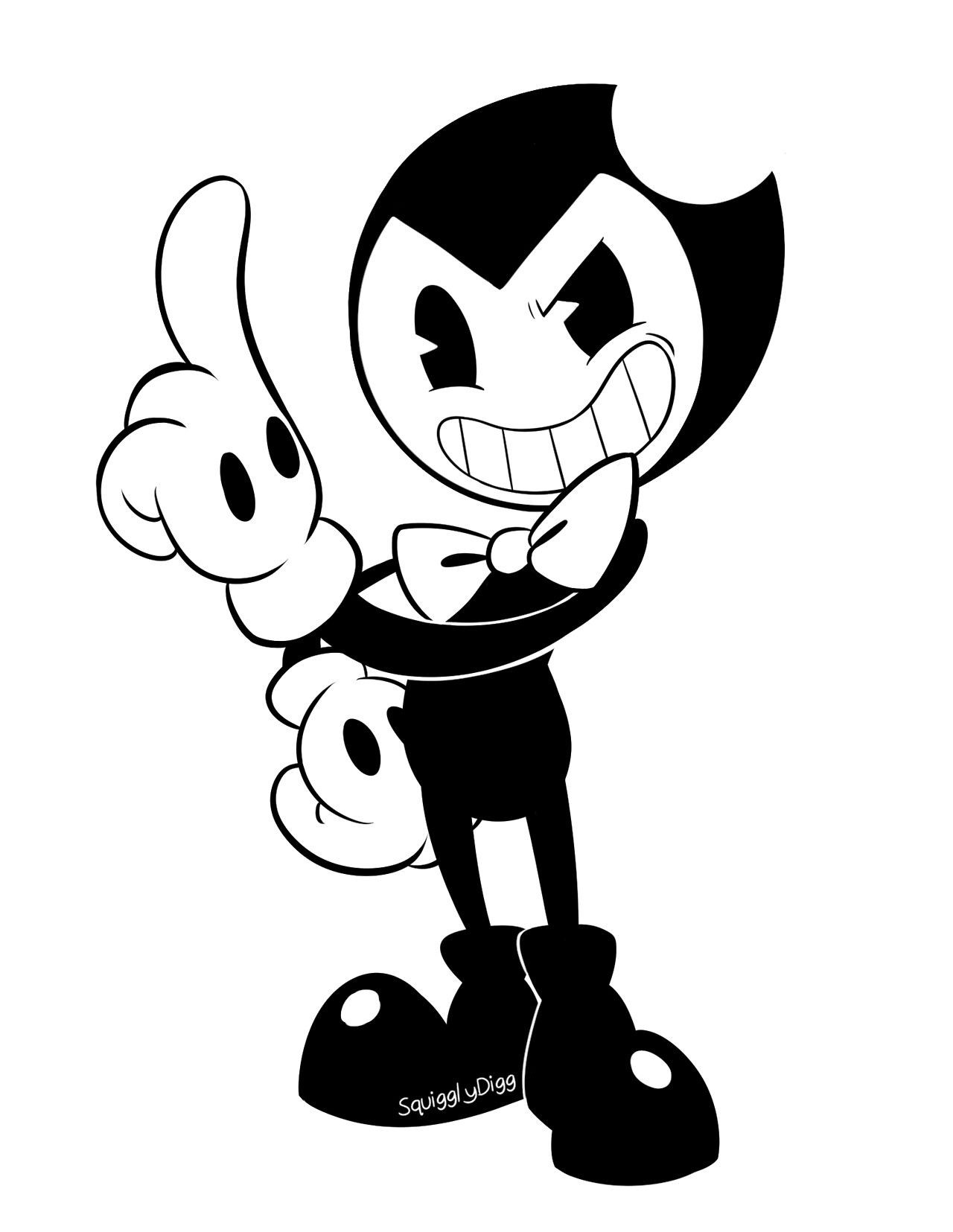 1280x1655 Unlimited Bendy Coloring Pages Fresh Cool Expression And The Ink