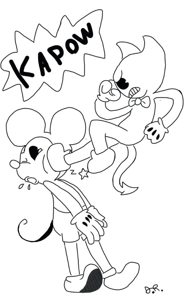 640x1024 Bendy And The Ink Machine Coloring Pages
