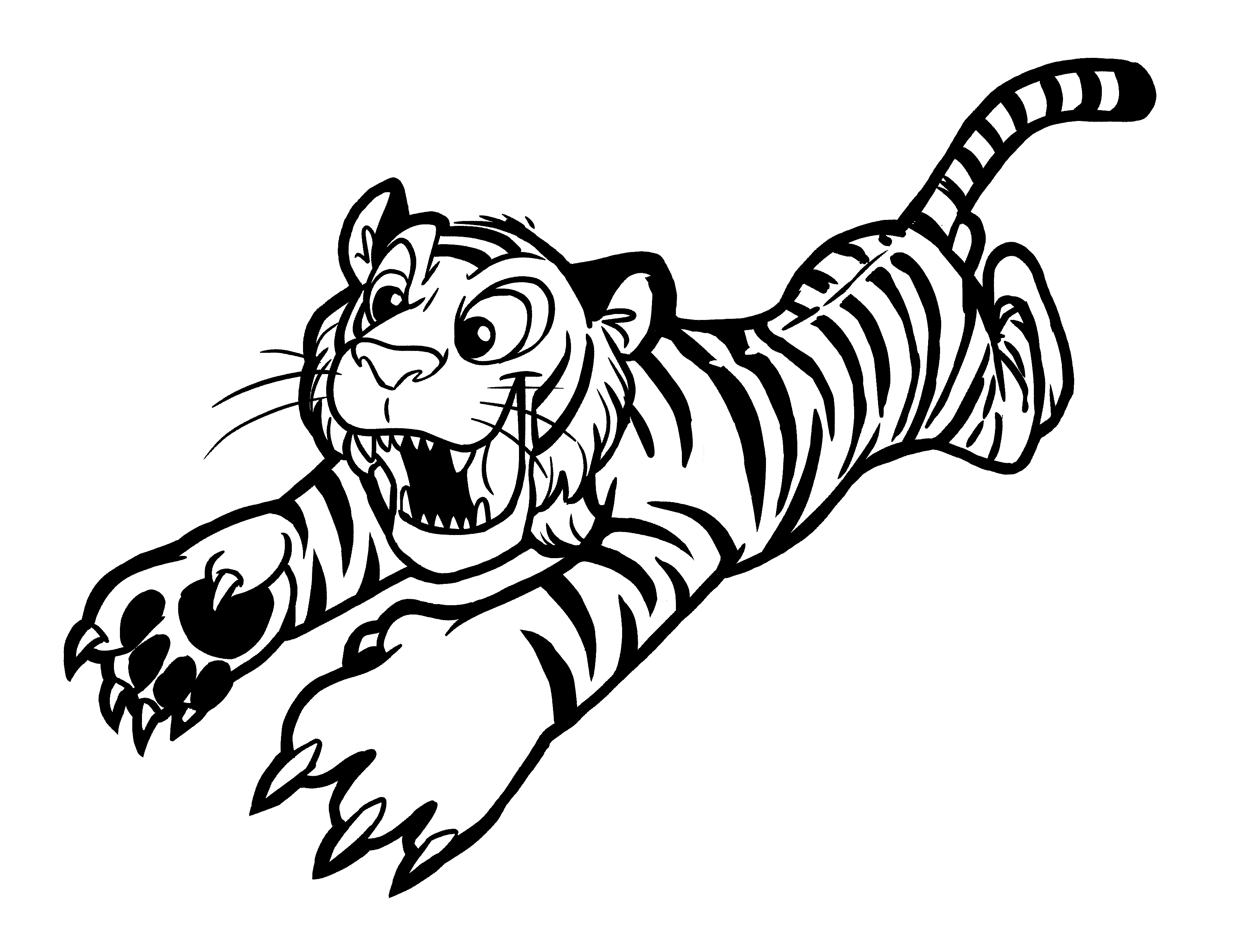 3300x2550 Free Printable Tiger Coloring Pages For Kids