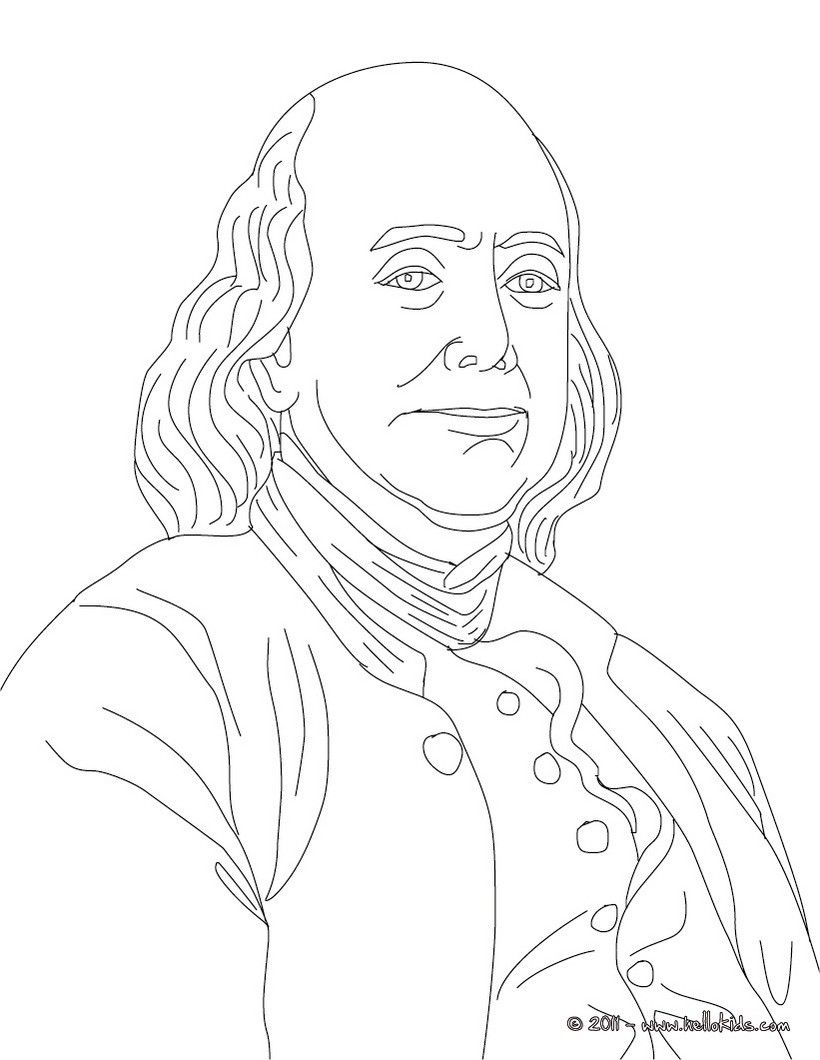 820x1060 Benjamin Franklin Coloring Page Mystery Of History 4