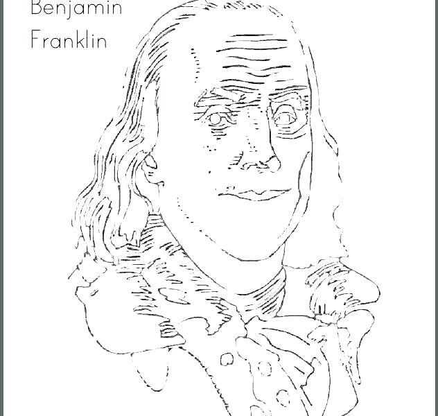 632x600 Benjamin Franklin Coloring Page